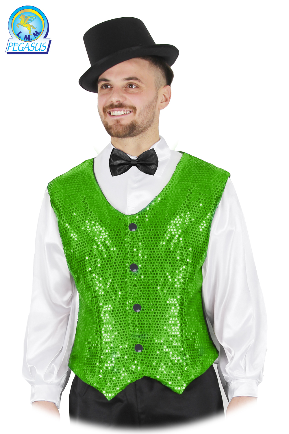 GILET PAILLETTES VERDE